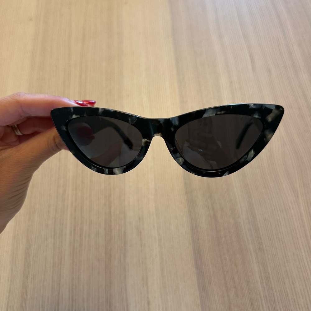 ISea Free People Black Turtle Shell Cat Eye Sunglasses